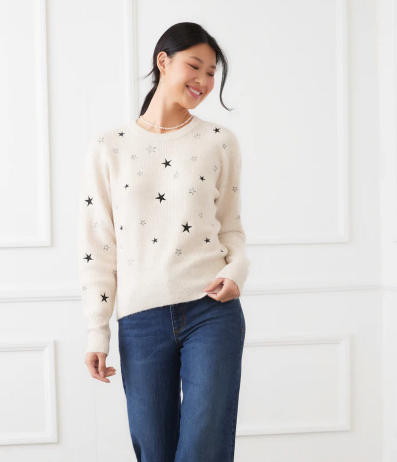 Embroidered Star Sweater