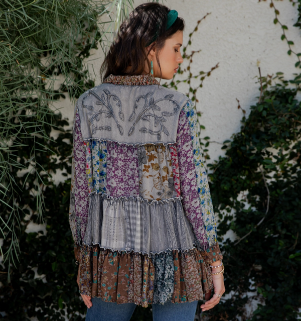 Slate Sweater Knit Jhabla Top