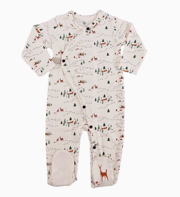 Into the Woods Organic Cotton Footie