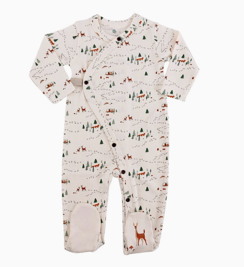 Into the Woods Organic Cotton Footie