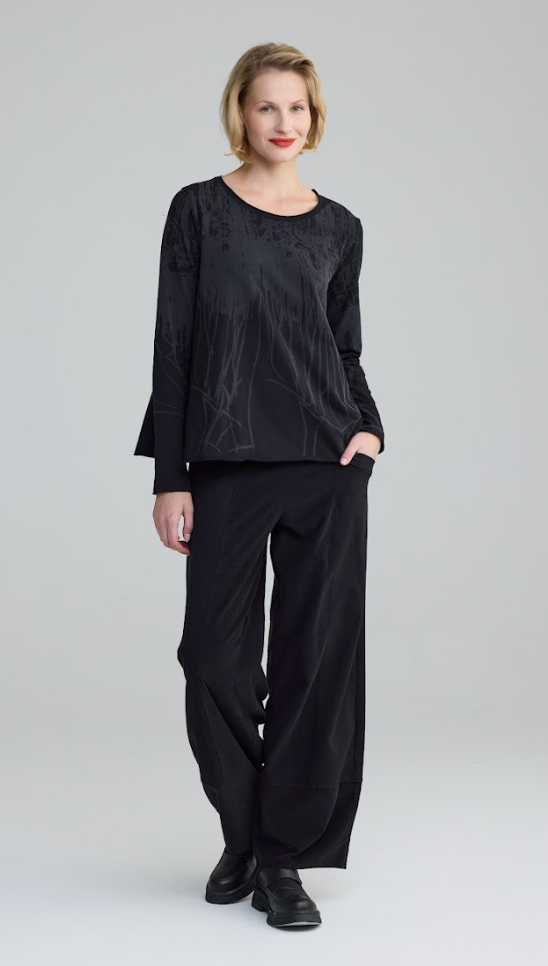 Black Scribble Top