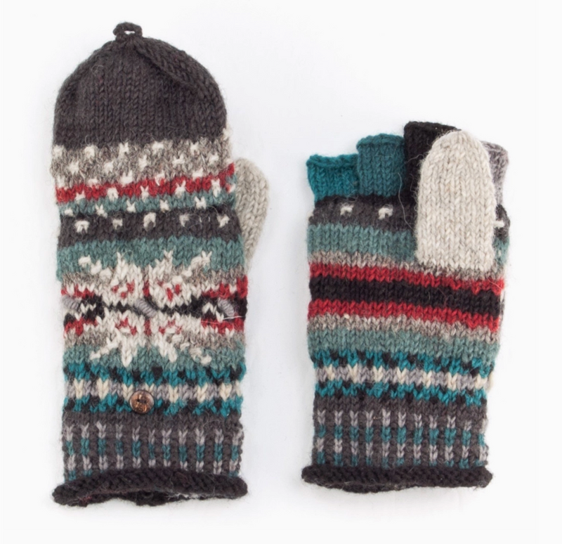 Jasper Nordic Black Mittens