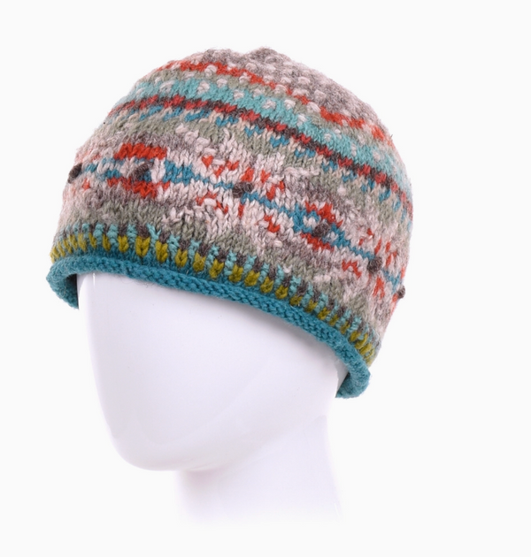 Aqua Nordic Wool Hat