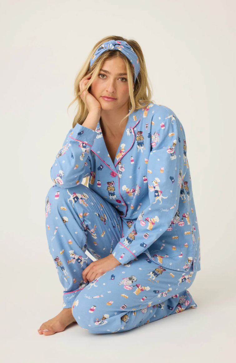 Baked Woof Love Flannel PJ Set