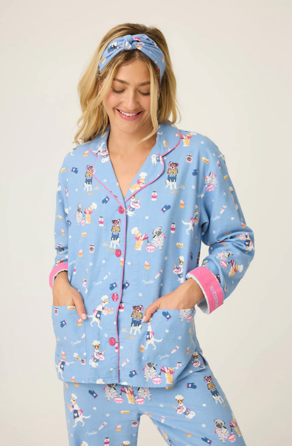 Baked Woof Love Flannel PJ Set