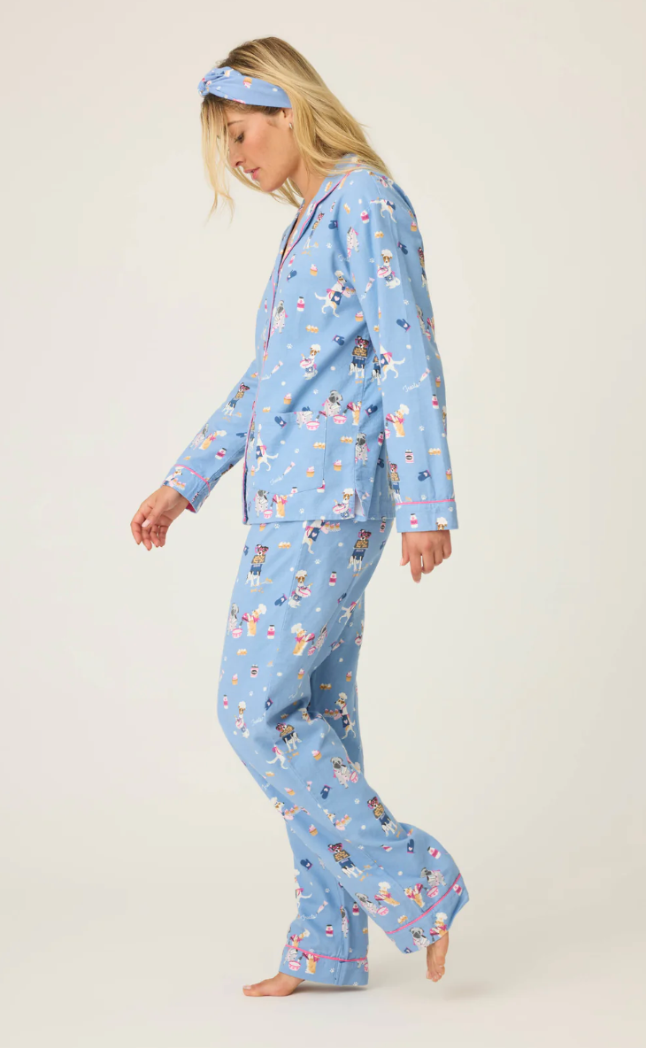 Baked Woof Love Flannel PJ Set
