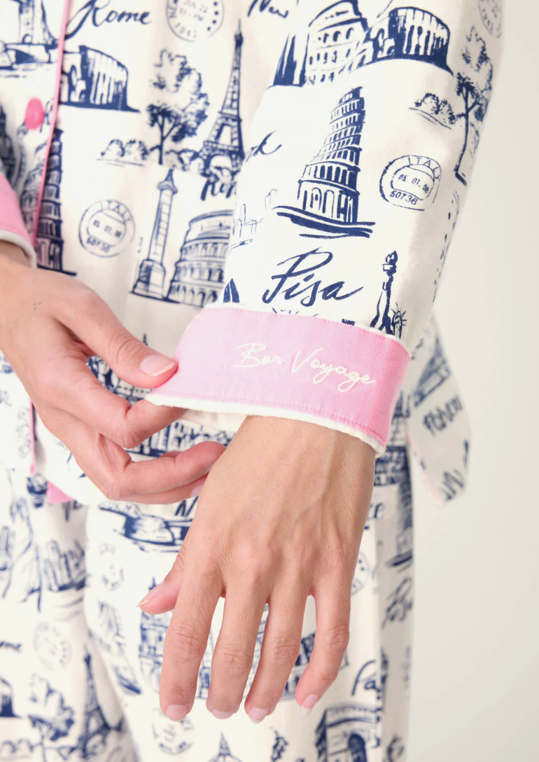 Bon Voyage Flannel PJ Set