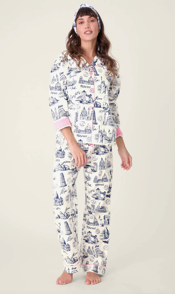 Bon Voyage Flannel PJ Set