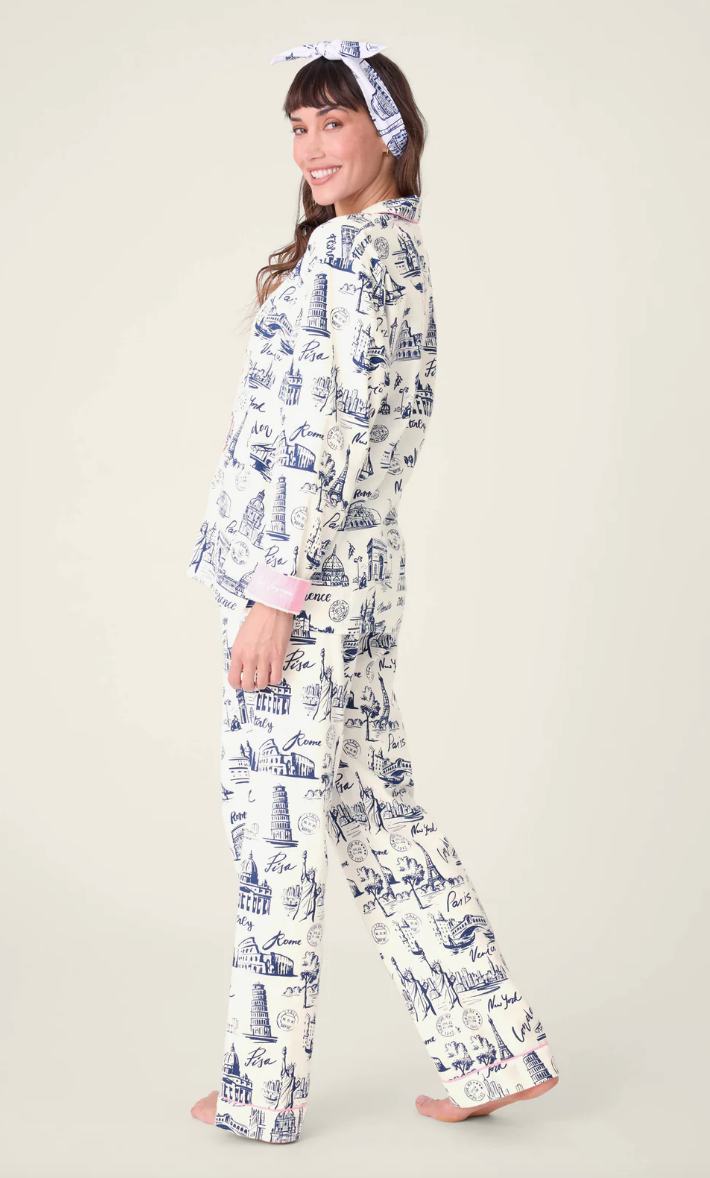 Bon Voyage Flannel PJ Set