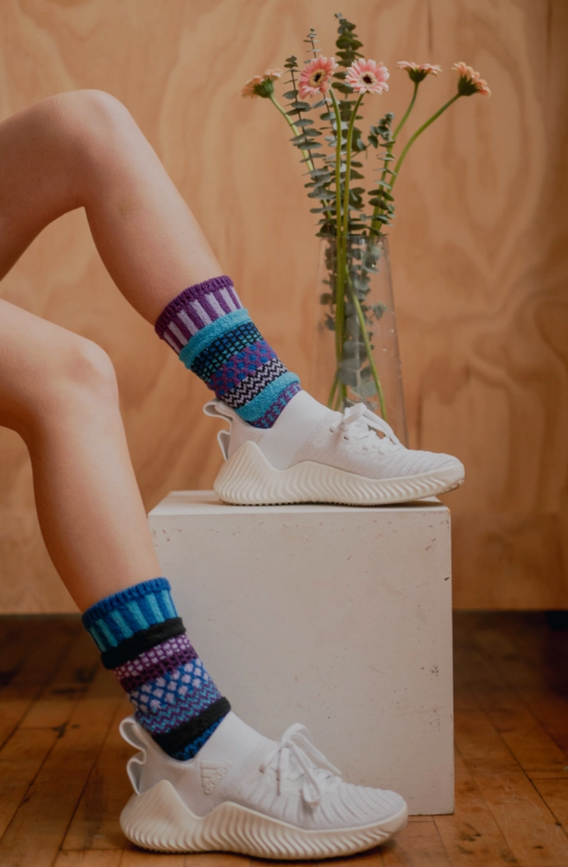 Raspberry Mismatch Sock