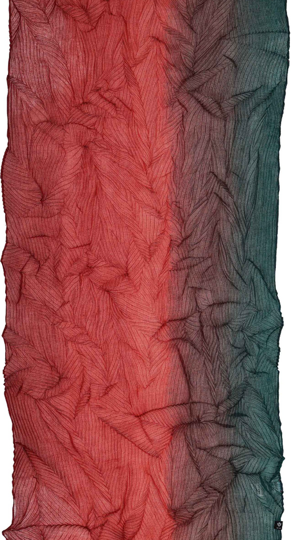 Moonlight Ocean Pleated Scarf