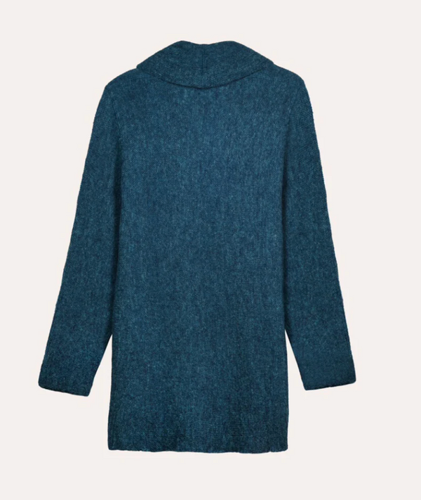 Truest Teal Alpaca Cardigan