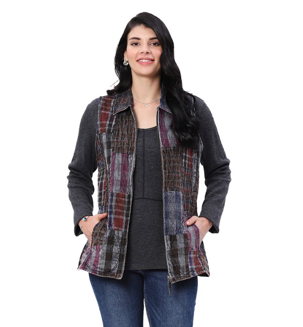 Checkered Reversible Vest