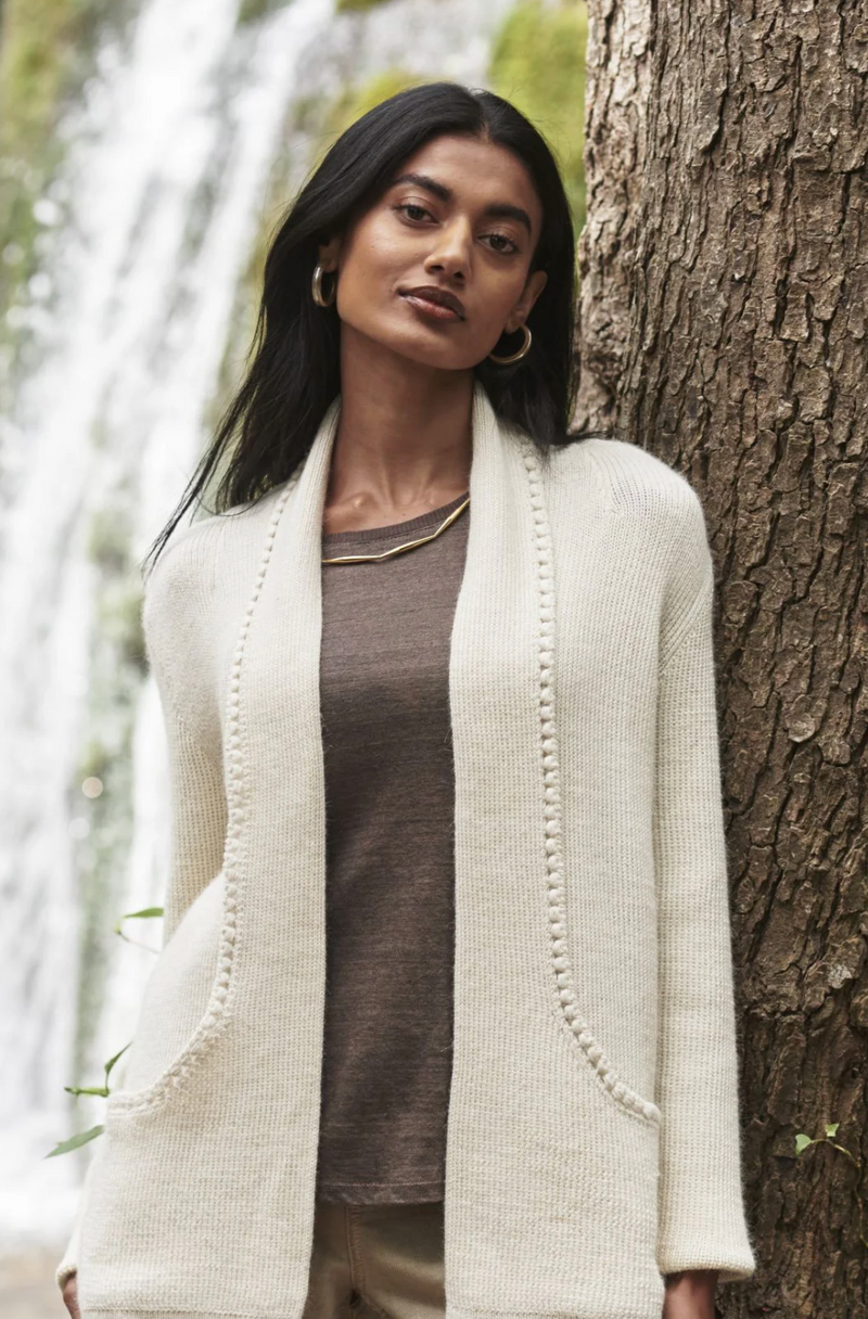 Ivory Alpaca Cardigan