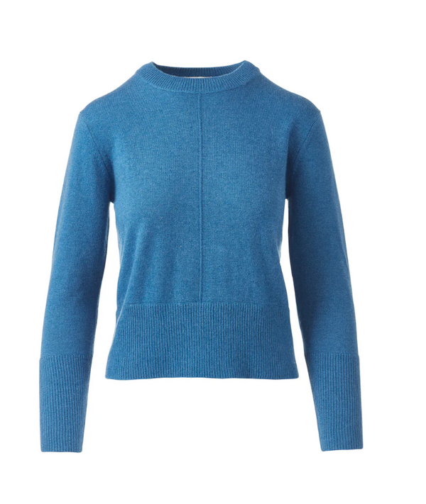 Sapphire Seam Cashmere Sweater