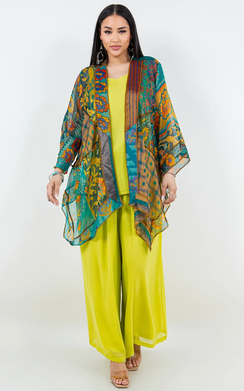 Teal Butterfly Jacket