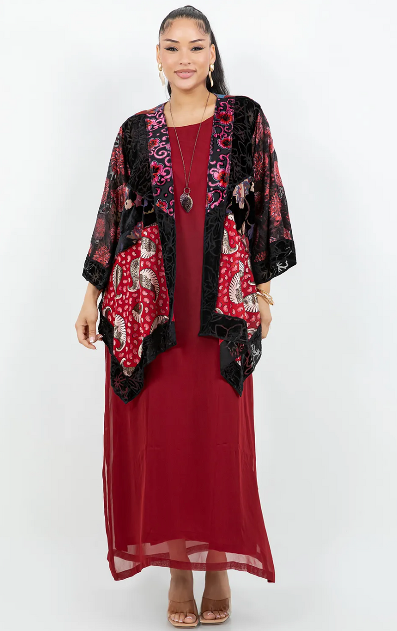 Black & Red Butterfly Jacket