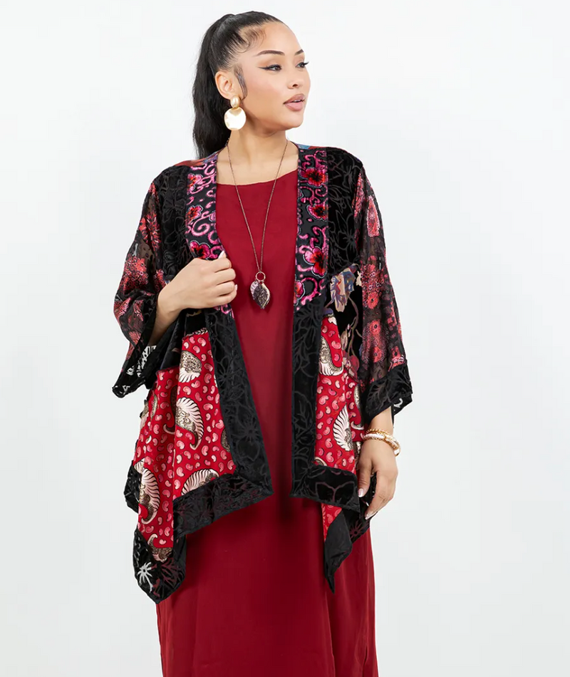 Black & Red Butterfly Jacket