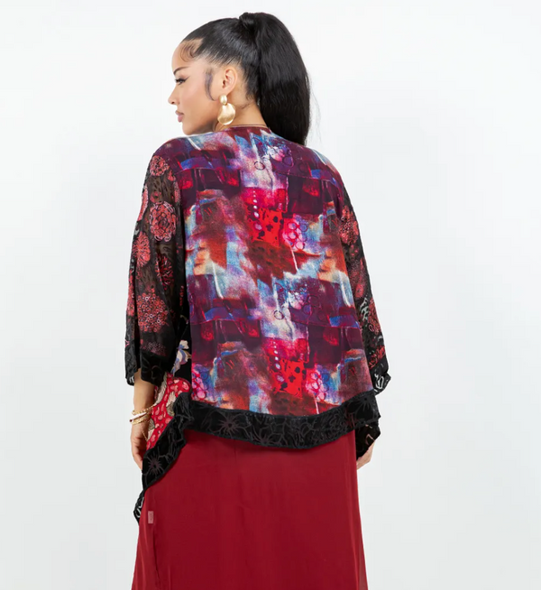 Black & Red Butterfly Jacket
