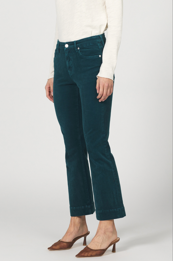 Dark Sea Crop Flare Jean