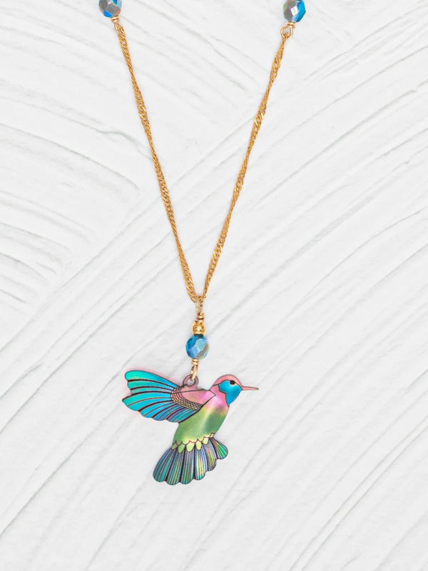 Green Picaflor Pendant Necklace