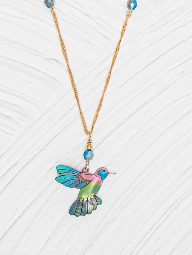 Green Picaflor Pendant Necklace