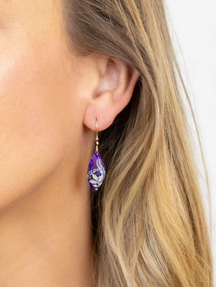 Plum Autumn Echo Earring