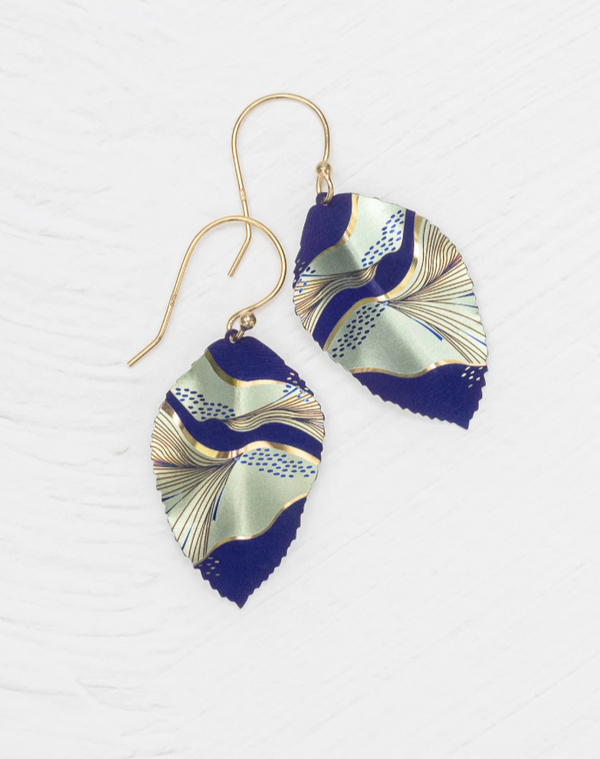 Indigo Eccentric Elm Earring