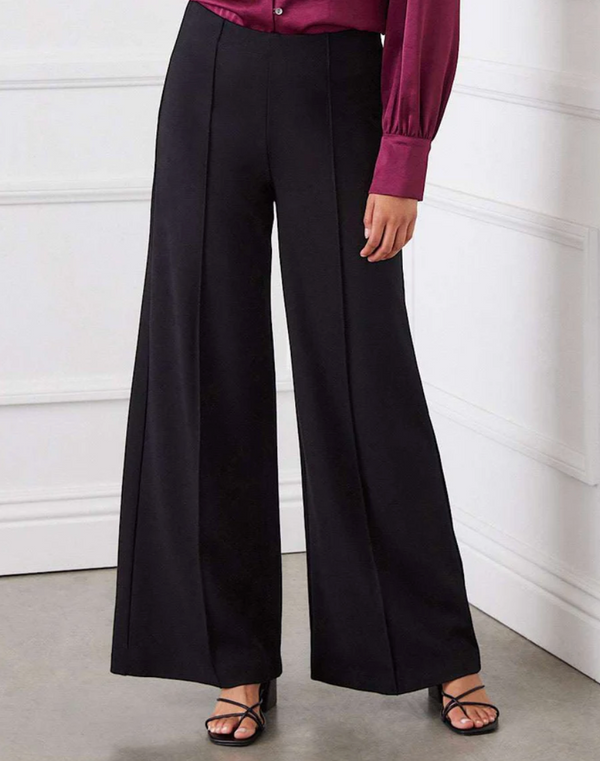Black Wide Leg Seam Pant