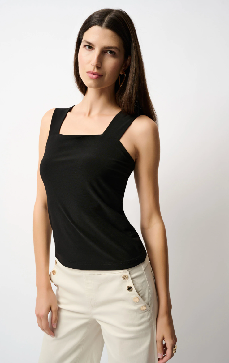 Classic Black Square Neck Cami