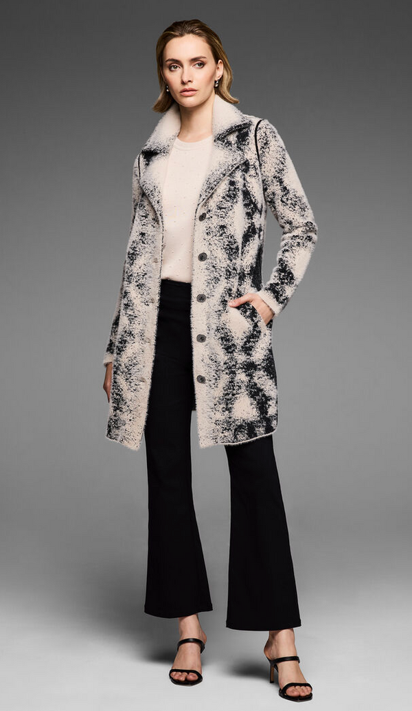 Diamond Textured Double Knit Jacket