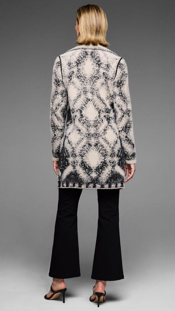 Diamond Textured Double Knit Jacket