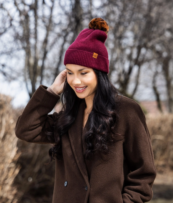 Wine Mitch & Match Pom Hat