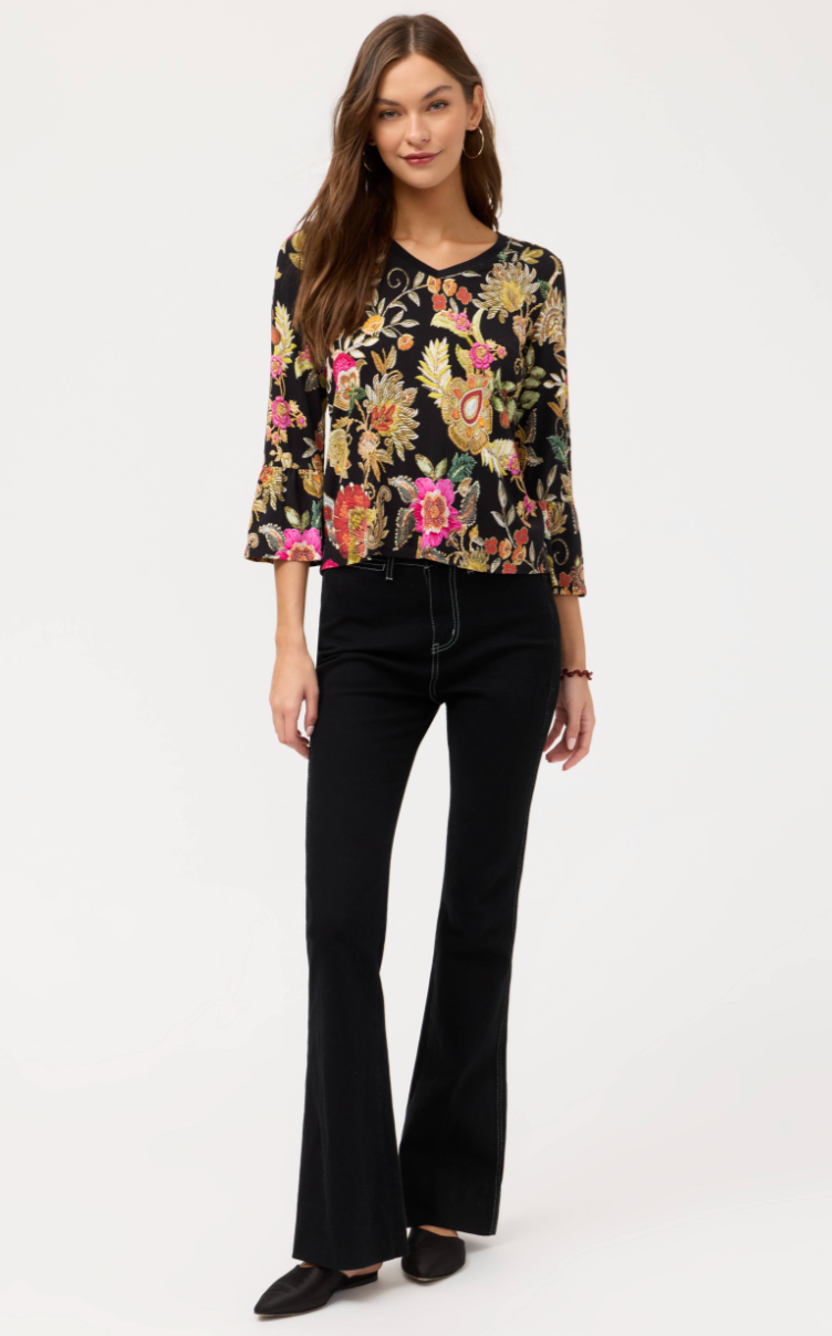 Janie Flute Sleeve Top