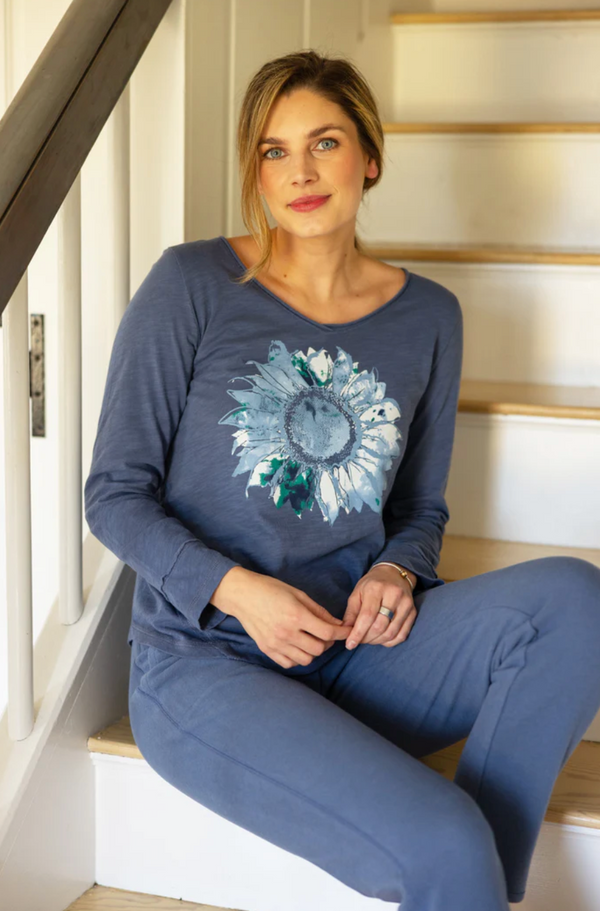 Denim Sunflower Tee