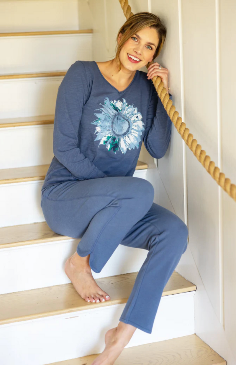 Denim Sunflower Tee