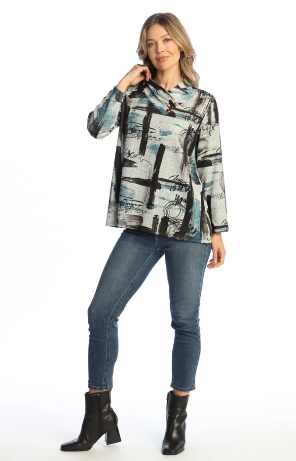 Contempo Mock Neck Top