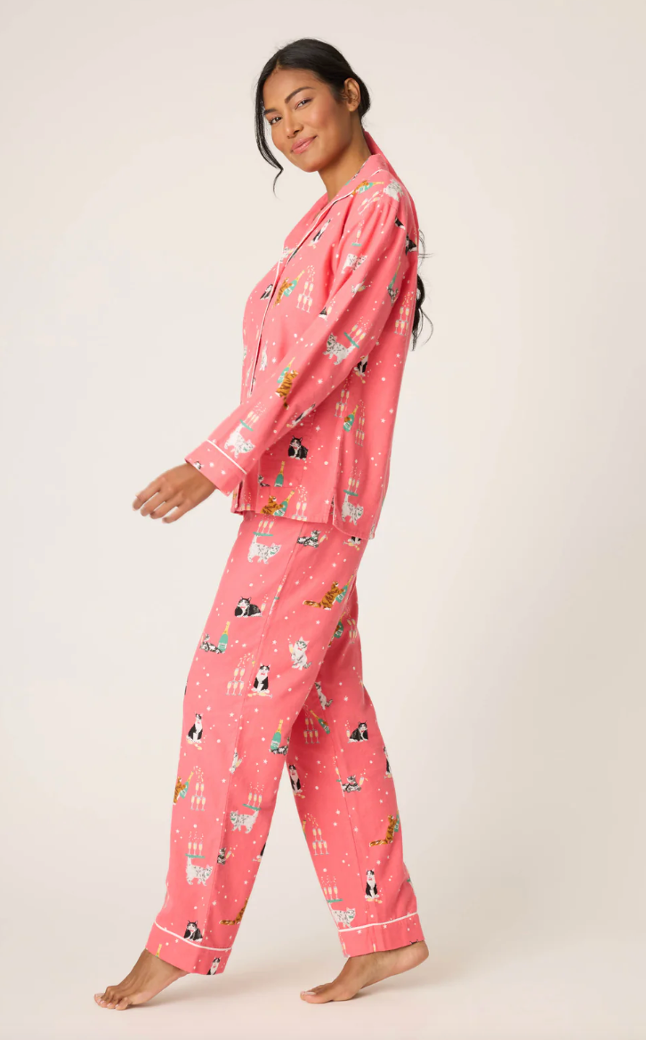 Let's Get Fizzical Flannel PJ Set