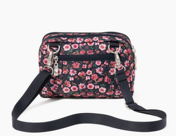 Autumn Peony Trifecta Wallet Crossbody