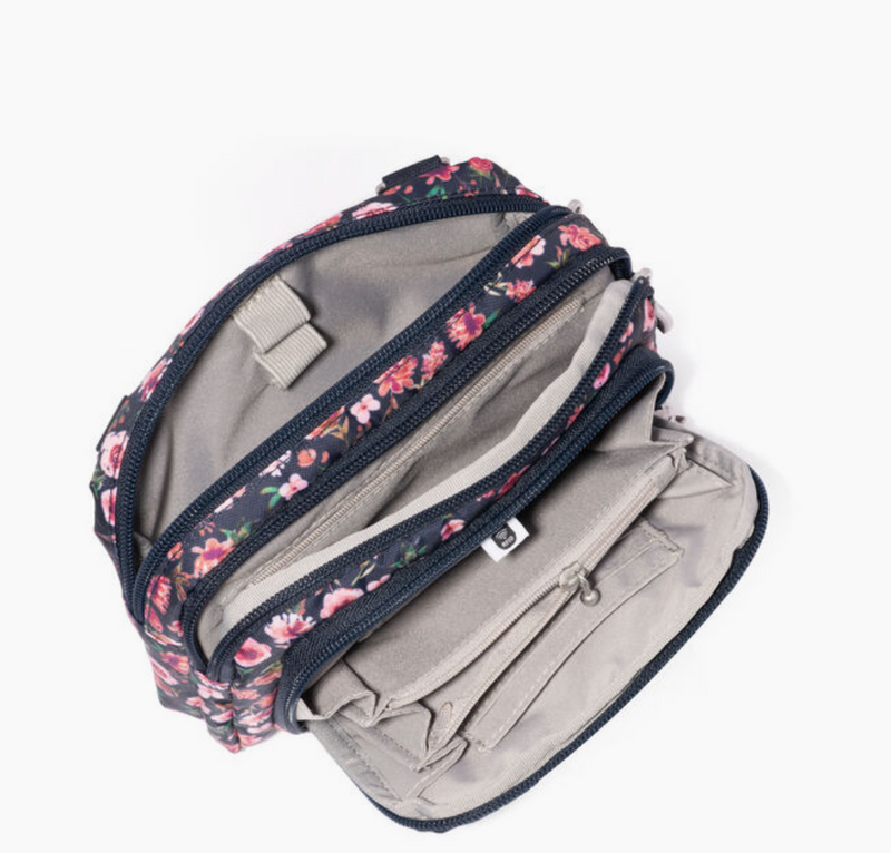 Autumn Peony Trifecta Wallet Crossbody