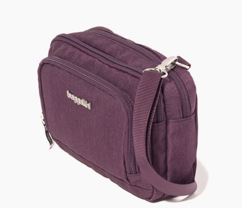 Plum Trifecta Wallet Crossbody