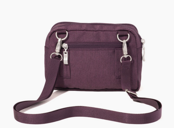 Plum Trifecta Wallet Crossbody