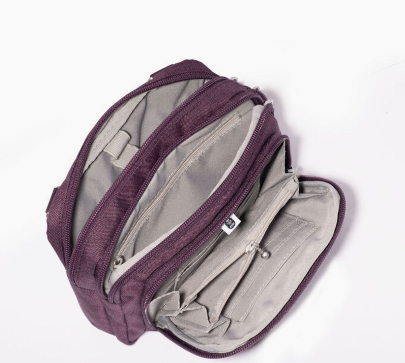 Plum Trifecta Wallet Crossbody