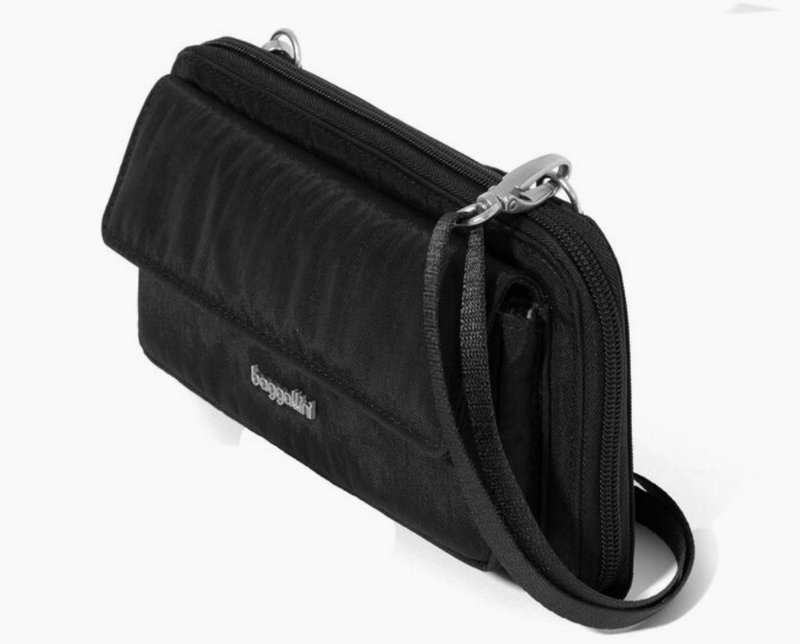 Black Phone Wallet Crossbody