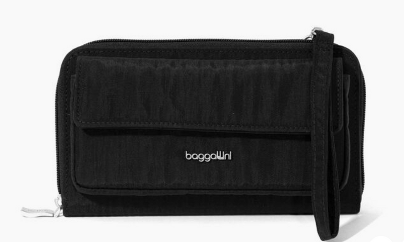 Black Phone Wallet Crossbody