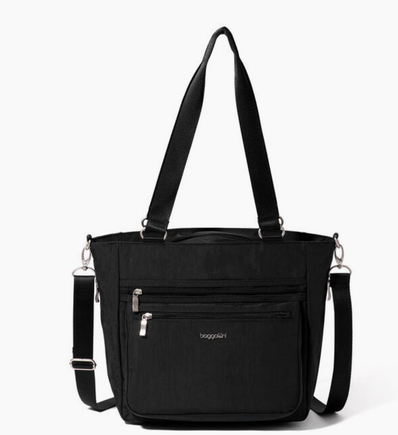 Black Modern Everyday Shopper Tote