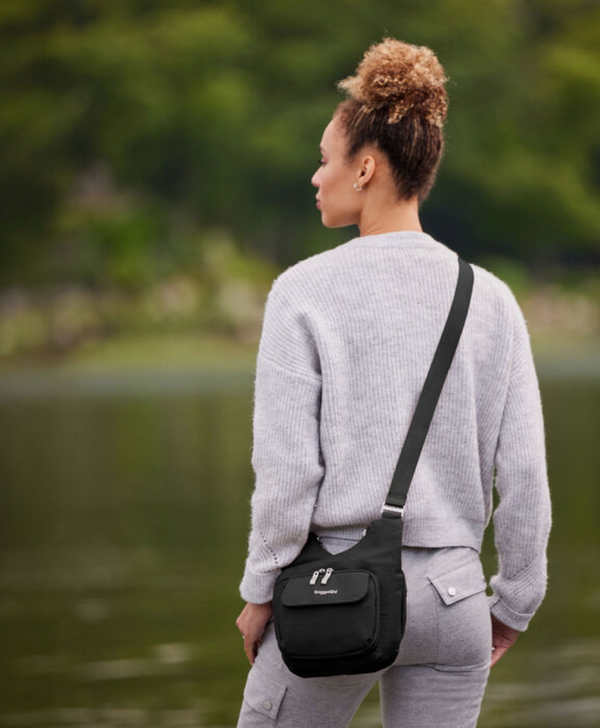 Black Criss Cross Bag