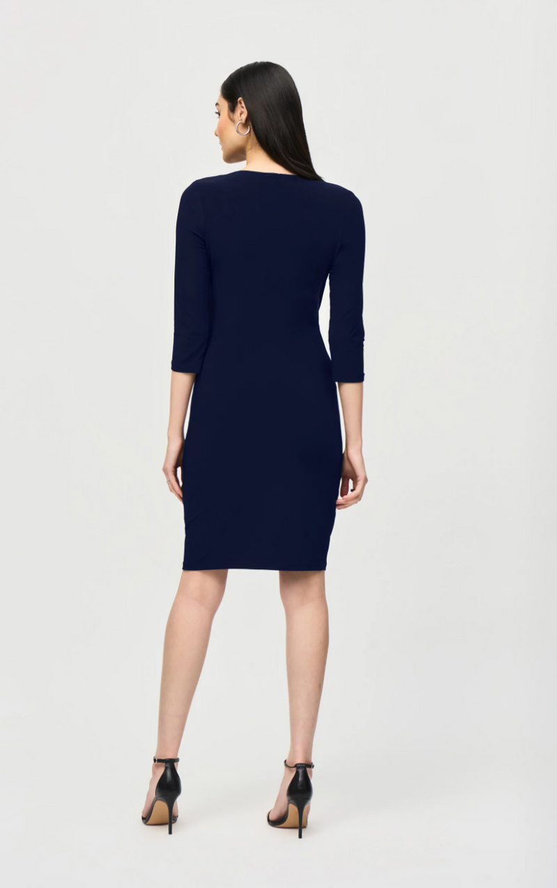 Midnight Blue Wrap Dress