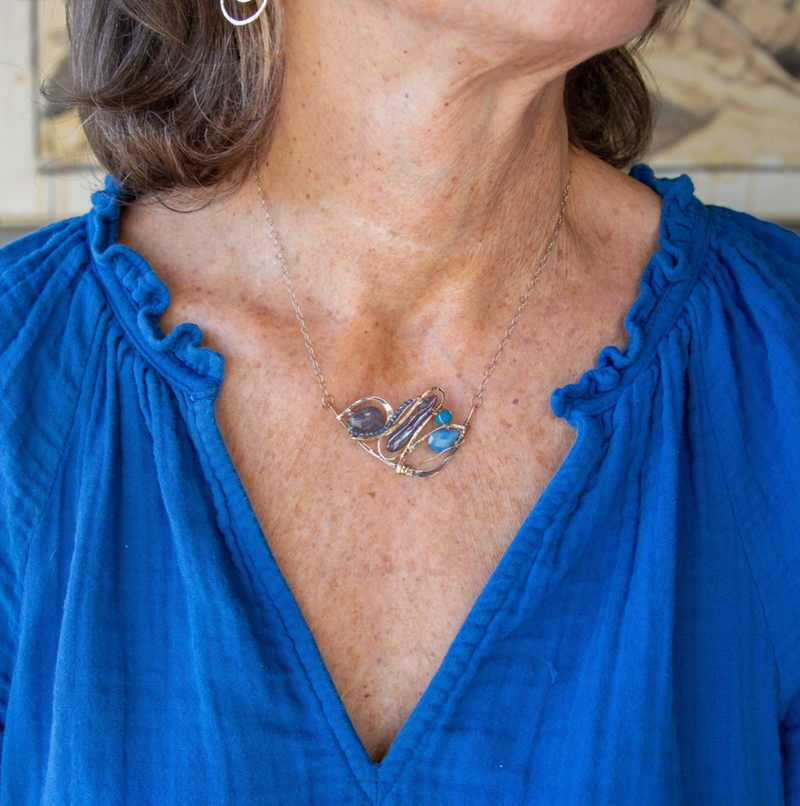 Atlantic Waves Necklace