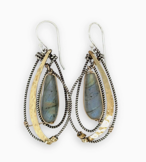 Lassoed Labradorite Earrings